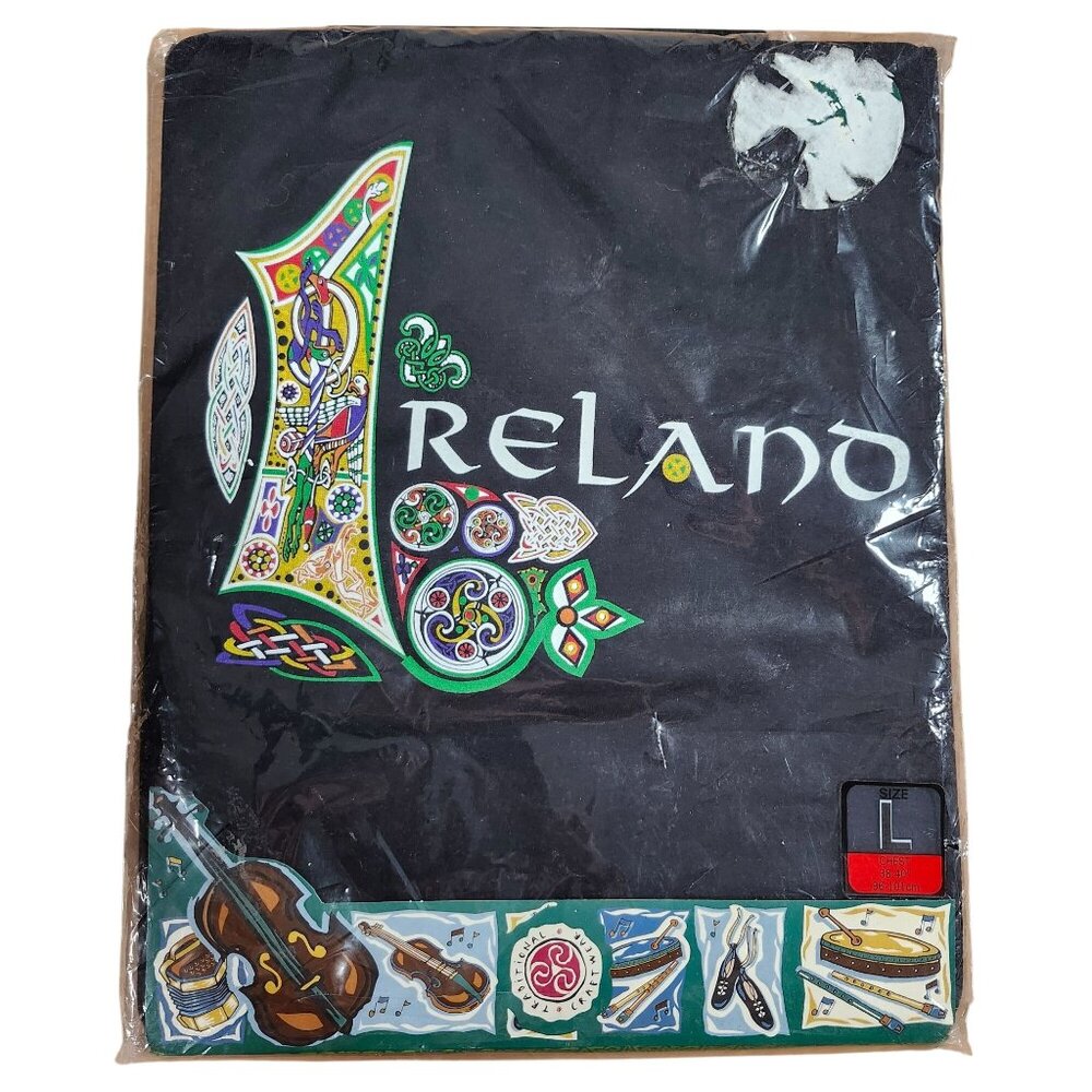 Ireland Simone Walsh Black T-Shirt Size Large Traditional Craft Ltd